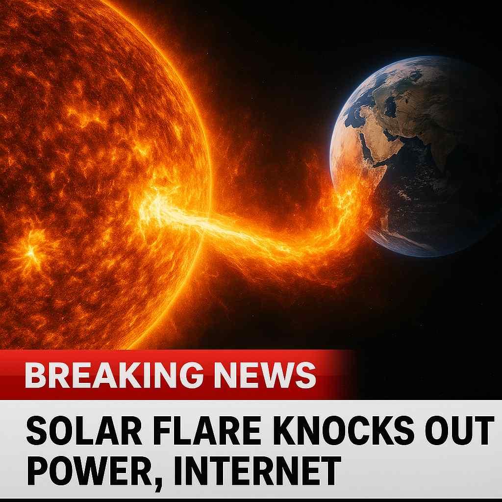 Cover Image for After 16,800 Clickbait Articles About It, a Solar Flare Finally Fucks Something Up Substantially
