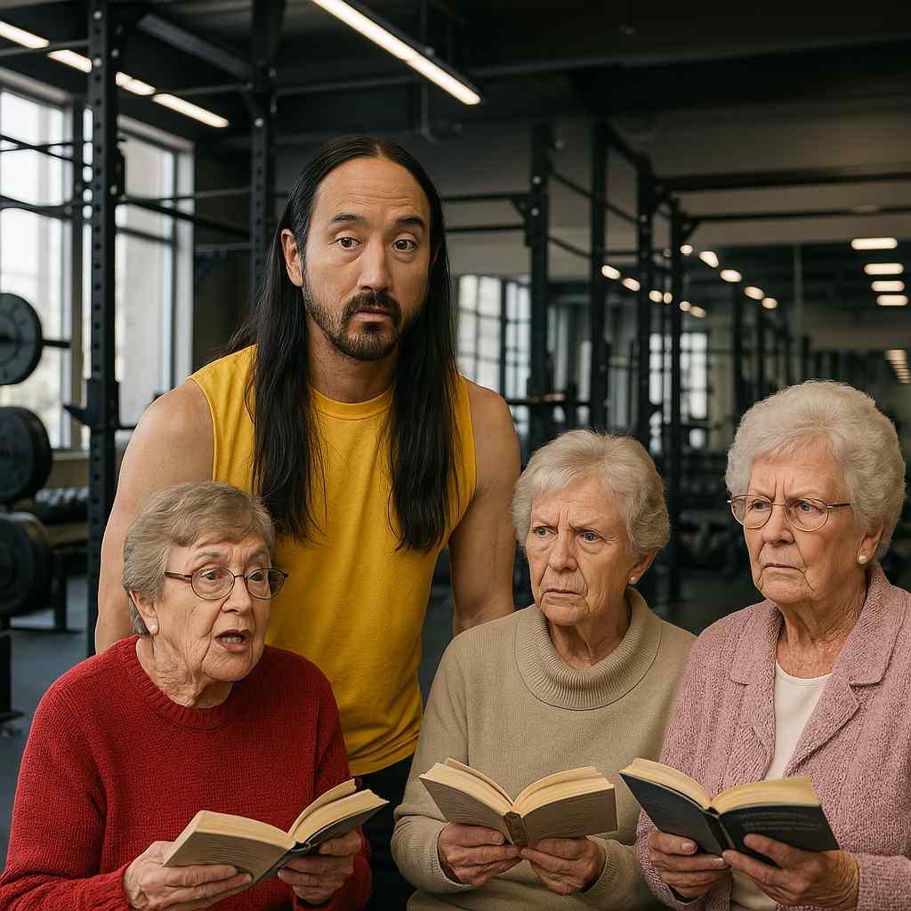 Cover Image for Steve Aoki Criticized for Having an S-Tier Gym, but an E-Tier Physique by Suzie Switchblade Book Club for Sexagenarians